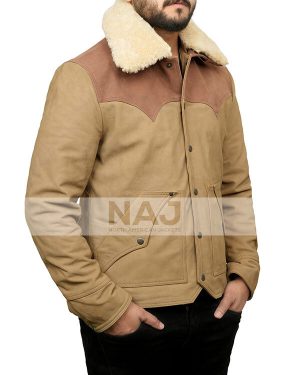 Shop John Dutton Brown Leather Jacket