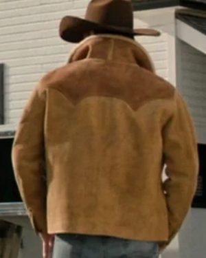John Dutton Brown Suede Leather Jacket