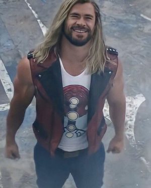 Thor Love and Thunder 2022 Chris Hemsworth Leather Vest