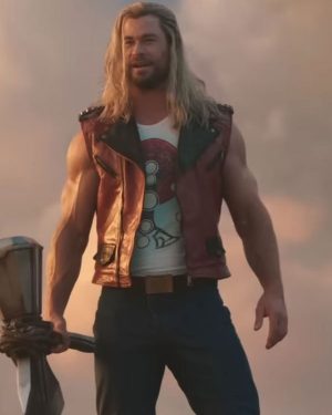 Thor Love and Thunder Chris Hemsworth Leather Vest