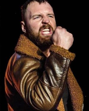 WWE Wrestler Dean Ambrose Shearling Leather Jacket