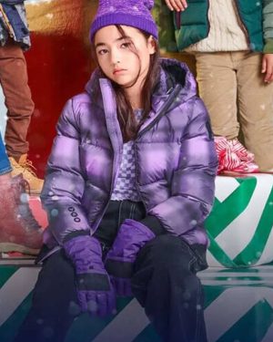 Ha-Yoon The Naughty Nine Imogen Cohen Purple Hooded Jacket