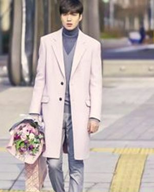 Lee Min-ho Legend of the Blue Sea Pink Wool Coat