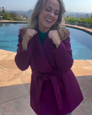 Holiday Twist Kelly Stables Purple Coat
