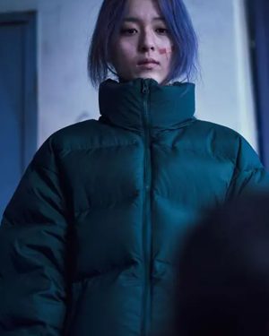 Hye-won Concrete Utopia Green Puffer Jacket