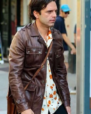 Sebastian Stan A Different Man Leather Jacket