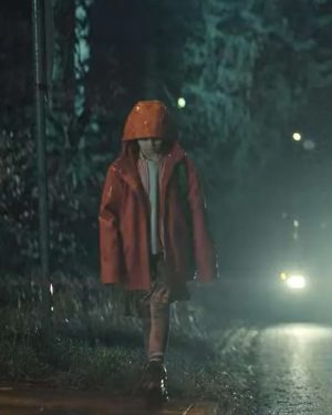 Tv Mini Series The Signal Charlie Hooded Red Jacket