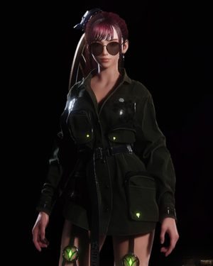 Eve Video Game Stellar Blade Green Jacket