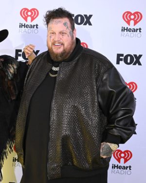Jelly Roll iHeartRadio Music Awards Black Leather Jacket