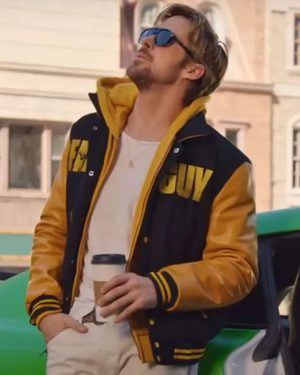 Ryan Gosling The Fall Guy 2024 Varsity Jacket Sale