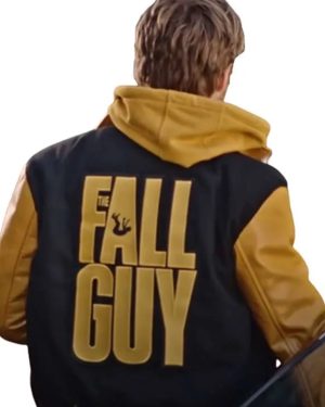 Ryan Gosling The Fall Guy Colt Seavers Black and Yellow Varsity Bomber Jacket