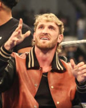 American Wrestler Logan Paul SmackDown Brown Leather Bomber Jacket