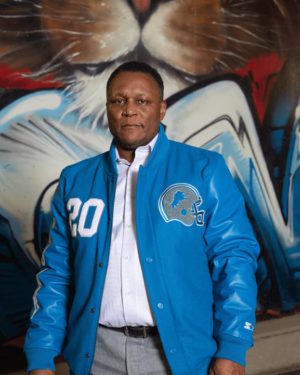 Barry Sanders NFL Draft Detroit Lions Varsity Jacket