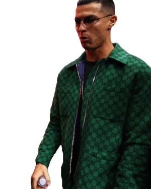 Footballer Cristiano Ronaldo Reckoning Night Green Jacket
