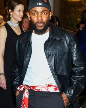 Kendrick Lamar Black Leather Jacket