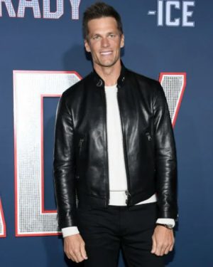 Tom Brady Los Angeles Premiere Black Leather Jacket