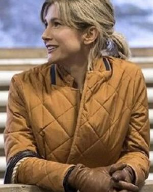 Sarah Allen FBI Most Wanted Brown Quilted Jacket