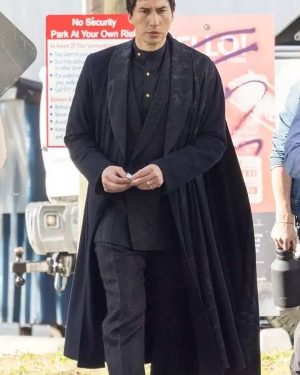 Adam Driver Megalopolis 2024 Black Coat