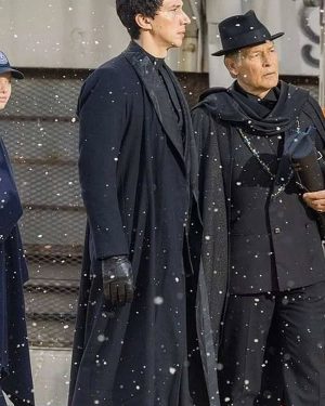 Cesar Catilina Megalopolis Movie 2024 Adam Driver Long Black Coat