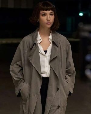 Diana Cavalieri Tv Series Citadel Diana 2024 Matilda De Angelis Grey Trench Cotton Coat