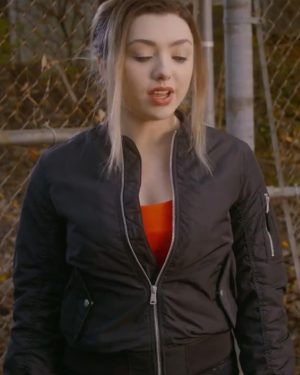 Tory Nichols Cobra Kai S03 Black Bomber Jacket