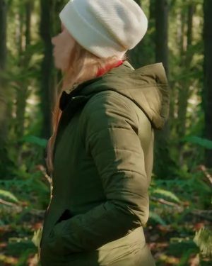 Alexandra Breckenridge Series Virgin River S05 Green Hooded Jacket