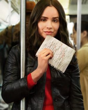 Alex The Life List Sofia Carson Black Leather Jacket