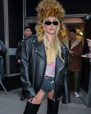 NYC Kesha Biker Leather Jacket