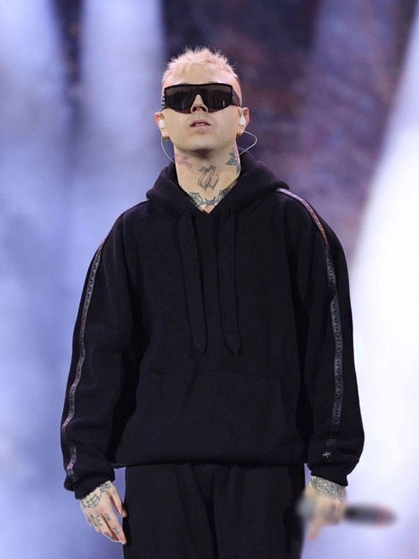 Buy Music Festival Lazza Black Pullover Hoodie at 33% Off