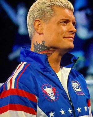 Grab Wrestler Cody Rhodes Stars and Stripes Windbreaker Jacket