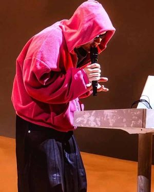 Justin Bieber Coachella 2026 Pink Hoodie