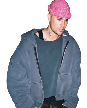 Justin Bieber Coachella 2026 Grey Hooded Jacket