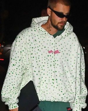 2026 After Party NYC Justin Bieber White Hoodie
