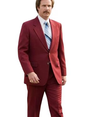 Anchorman Ron Burgundy Costume Suit