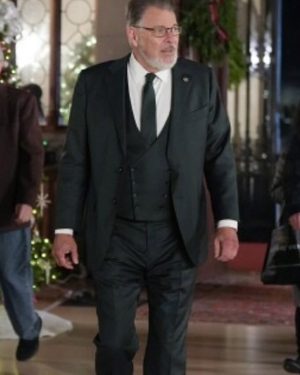 Jonathan Frakes A Biltmore Christmas 2023 Black Suit