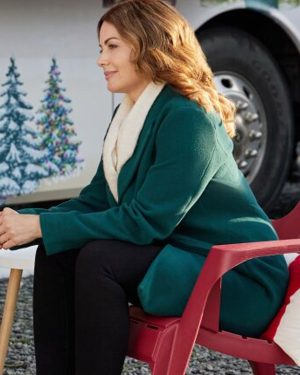 Amanda Ms. Christmas Comes to Town Erica Durance Wool Trench Coat