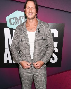 Russell Dickerson CMT Music Awards Grey Plaid Jacket