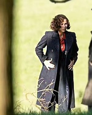 Anne Nandor Fodor and the Talking Mongoose Minnie Driver Black Trench Coat