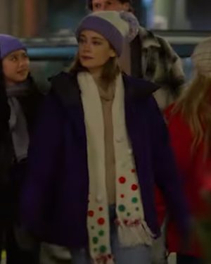 Ashley Checkin It Twice Purple Hooded Jacket