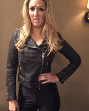 The Good Place D'Arcy Carden Black Biker Leather Jacket