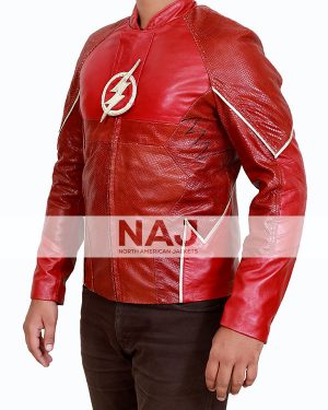 The Flash Barry Allen Red Leather Jacket
