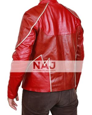 The Flash Barry Allen Red Leather red Jacket