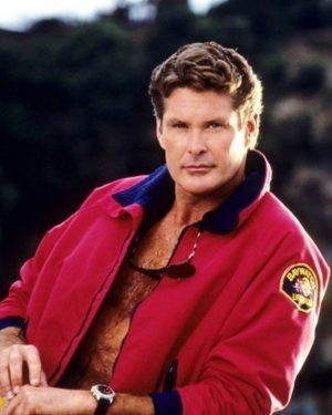 Baywatch The Mentor Red Bomber jacket