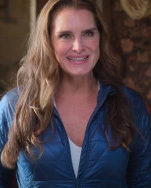 Sophie A Castle for Christmas Brooke Shields Blue Quilted Jacket