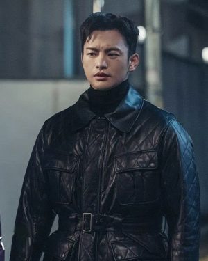 Seo In-Guk Cafe Minamdang Leather Jacket