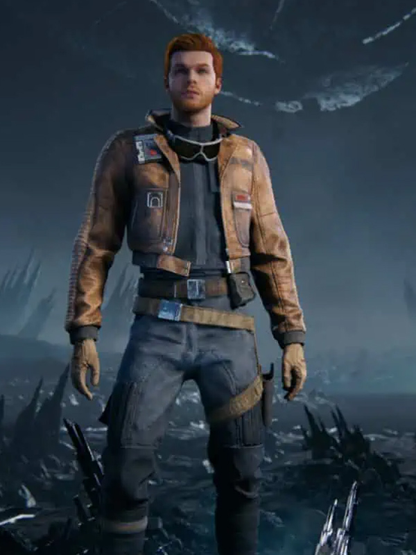 Cal Kestis Star Wars Jedi Survivor Video Game Bomber Leather Jacket