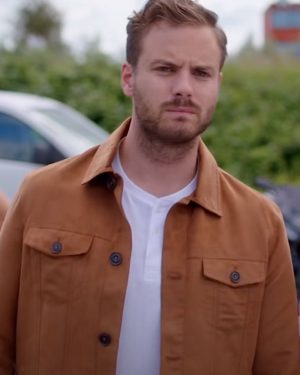 Just Say Yes Brown Cotton Jacket