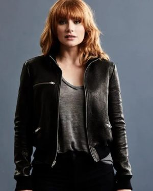 Claire Dearing Jurassic World Dominion (2022) Bryce Dallas Howard Black Leather Jacket