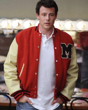 Cory Monteith Glee Finn Hudson Varsity Jacket