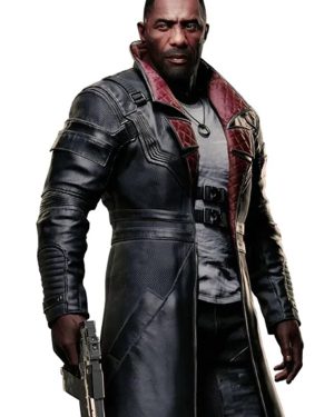 Cyberpunk 2077 Video Game Phantom Liberty Solomon Reed Black Trench Leather Coat